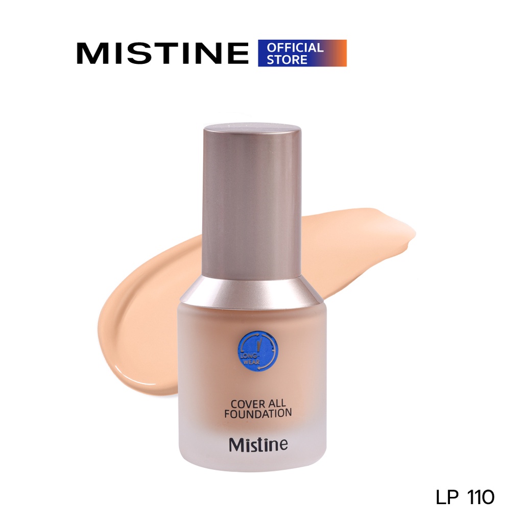 ภาพหน้าปกสินค้าMISTINE COVER ALL FOUNDATION LONG WEARING OIL CONTROL 30g มิสทิน คัฟเวอร์ ออล ฟาวเดชั่น ลอง แวร์ริ่ง ออยล์ คอนโทรล 30g ครีมรองพื้น จากร้าน mistine_officialstore บน Shopee