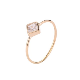 แหวน สแตนเลส CZ Cubic Zirconia Crystal คริสตัล มินิมอล เครื่องประดับแฟชั่น แหวนแฟชั่น แหวนหมั้น Minimal Minimalist