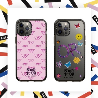 Casetify เคสโทรศัพท์ ซิลิโคนนิ่ม TPU ลายผีเสื้อ Olivia Rodrigo SOUR สําหรับ iPhone 14 15 Plus 11 12 13 Pro Max