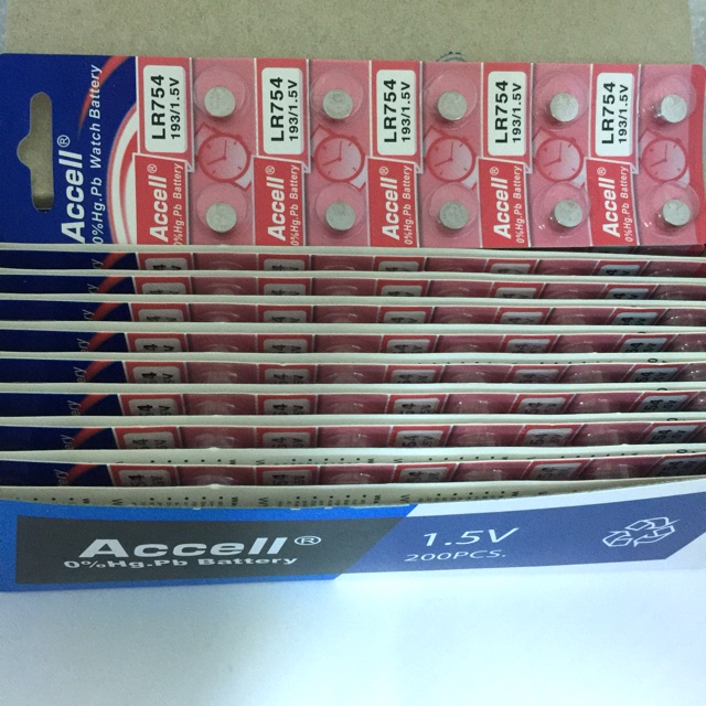 ภาพหน้าปกสินค้าถ่านกระดุม ACCELL LR754 (193)AG5 Beurer ha-20 % ถ่าน 1แผง บรรจุ 10ก้อน จากร้าน sakchaisirisukha บน Shopee