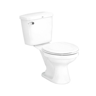 Sanitary ware 2-PIECE TOILET C186 6L WHITE sanitary ware toilet สุขภัณฑ์นั่งราบ สุขภัณฑ์ 2 ชิ้น COTTO C186 6L สีขาว สุขภ