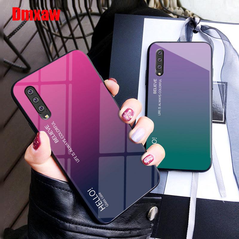 เคสโทรศัพท์แบบไล่โทนสีสำหรับ Samsung Galaxy A70 A50 Case