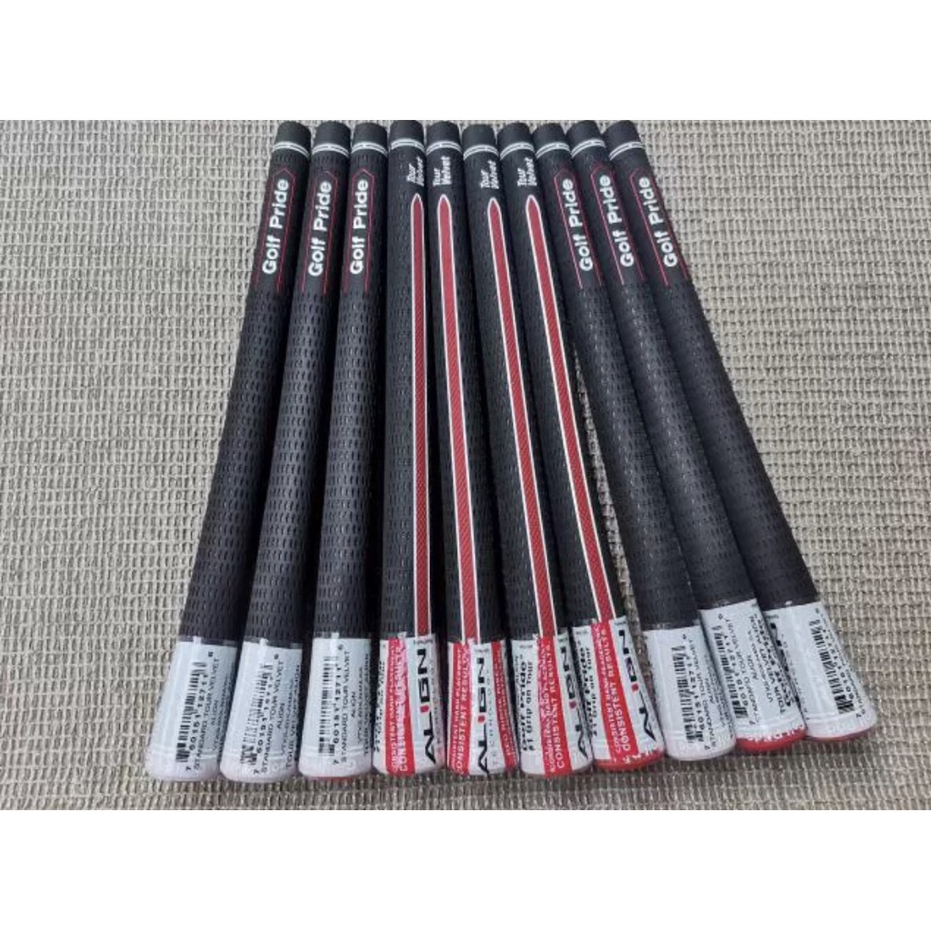 10pcs-กริบไม้กอล์ฟ-standard-size-golf-mid-size-grip-tour-vv-align-10ชิ้น-ggi001