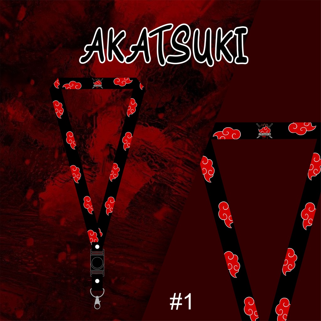 สายคล้องคอ | Akatsuki STRAP พิมพ์ลายเต็ม 2 ซม. | Shopee Thailand