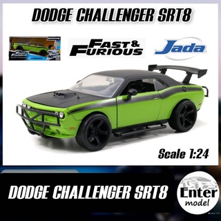 โมเดลรถ [JADA]​ DODGE​ CHALLENGER SRT8 Fast &​ Furious งาน JADA แท้ สเกล 1/24 พร้อม​ส่ง​