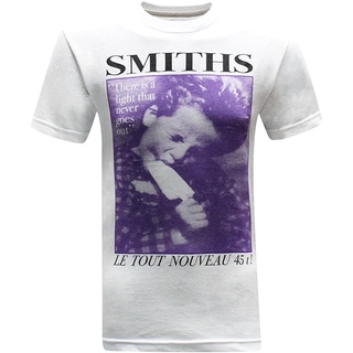 ROUND คอลูกเรือเสื้อยืด พิมพ์ลายวงร็อค The Smiths Le Tout Nouveau Rock Roll สําหรับผู้ชาย-4XL