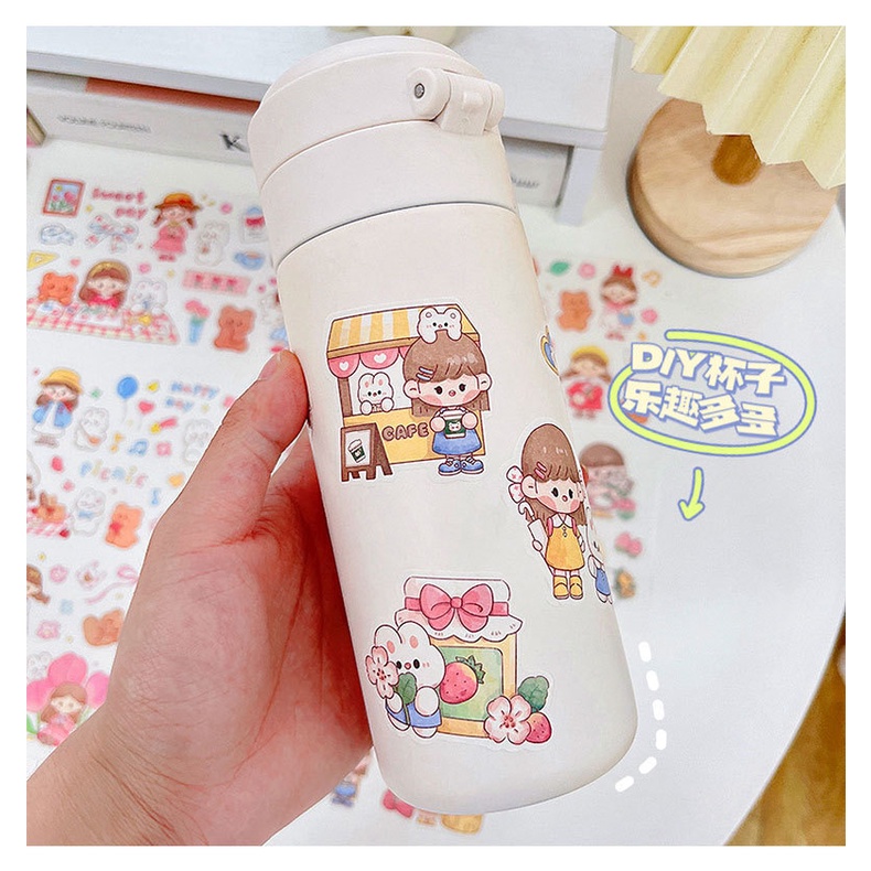 สติ๊กเกอร์-10-sticker-แบ่งขาย-ราคาต่อ-1-แผ่น-สติ๊กเกอร์น่ารัก-คละลาย-ราคาถูก-ไดคัท-สติ๊กเกอร์แผ่นกระดาษญี่ปุ่น