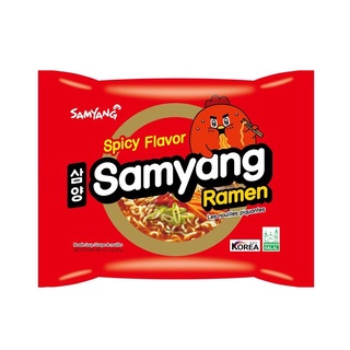 Samyang Instant Ramen Spicy Flavor ซัมยัง ราเม็งกึ่งสำเร็จรูปรสสไปซี่ 120 กรัม