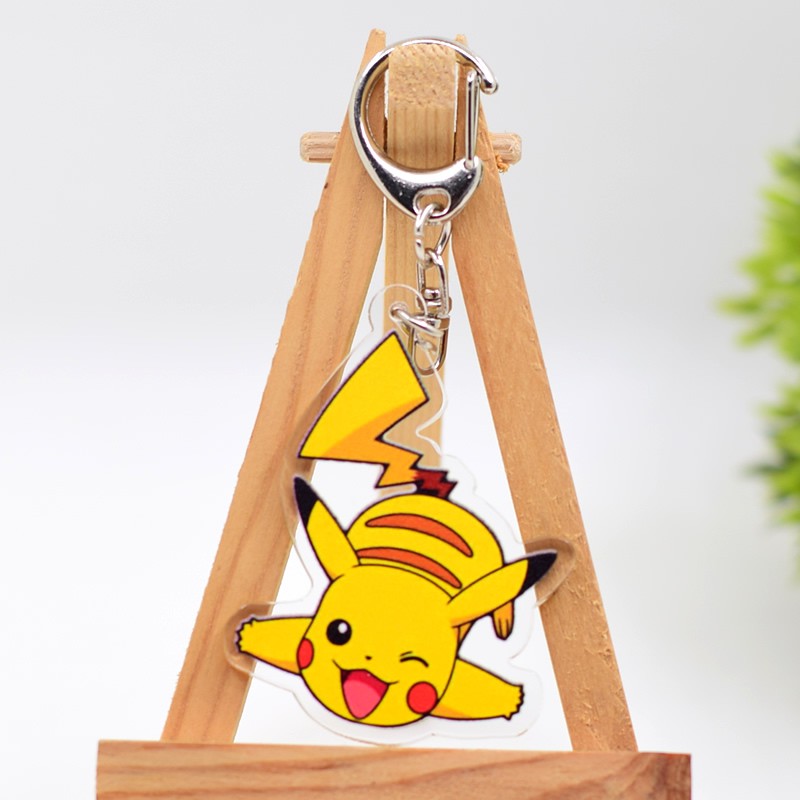 พวงกุญแจจี้อะคริลิคพิมพ์ลายโปเกมอน-pikachu