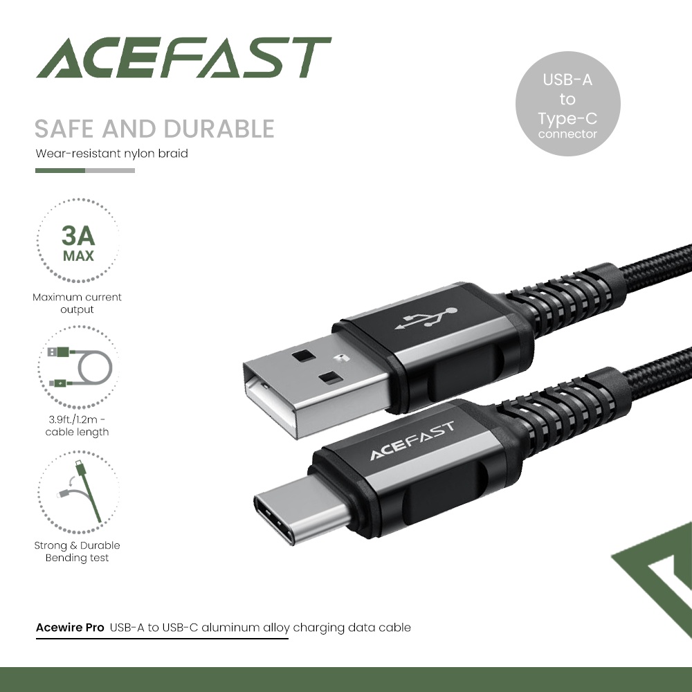 Acefast Usb A To Usb C Charging Data Cable Shopee