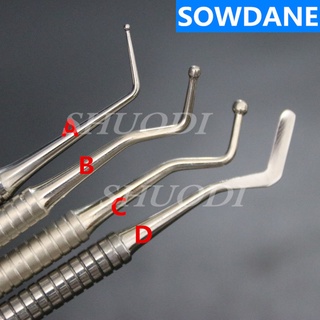 Dental Composite Filling Tool Burnisher Spatula Amalgam Plastic Double Ends Ball Tip Teeth Whitening Oral Care
