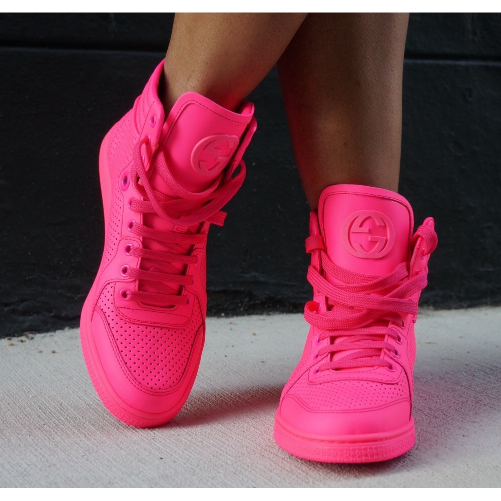 gucci-neon-pink-leather-interlocking-g-high-top-sneaker-size-38