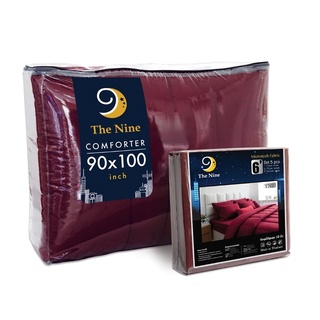 สวีทดรีม ชุดผ้าปูที่นอน สีแดงเลือกหมู เรียบ ● รวม ผ้านวม ● รุ่น THE NINE รหัส TN02