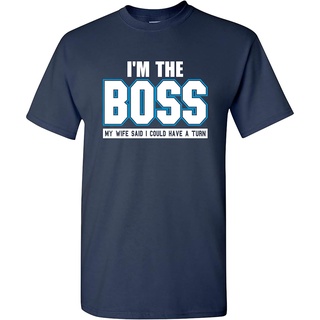 เสื้อยืด พิมพ์ลาย Im The Boss - Joke Husband Dad Humor Wife Boss แฟชั่นฤดูร้อน สําหรับผู้ชาย