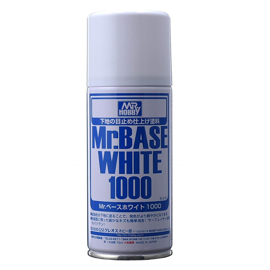 สีรองพื้นโมเดลแบบสเปรย์-b518-mr-white-base-1000-spray-180ml