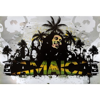 โปสเตอร์ รูปวาด นักร้อง เร็กเก้ บ็อบ มาร์เลย์ BOB Marley POSTER 24”x35” Inch Jamaica Reggae Ska V5