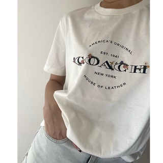 เสื้อยืดแขนสั้น พิมพ์ลายตัวอักษร ดอกเดซี่ ขนาดเล็ก แฟชั่นฤดูร้อน สําหรับผู้หญิง