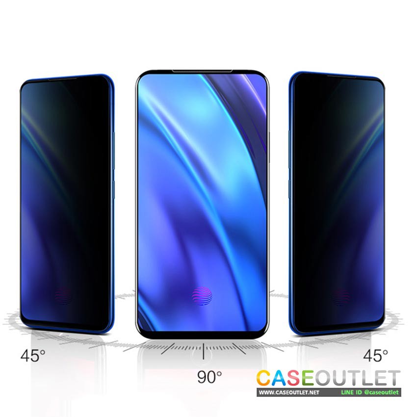 ฟิล์มกระจกกันมอง-huawei-y9s-ฟิล์มกันเสือก-เต็มจอ-ฟิล์มดำกันคนมอง-ฟิล์มกระจกดำ