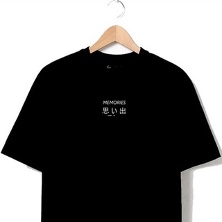 MEMORIES (KANJI) Printed t shirt unisex 100% cotton