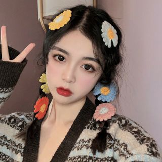 #พร้อมส่ง🌼กิ๊บดอกเดซี่ ดอกไม้ สไตล์เกาหลี💓