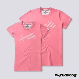 Rudedog เสื้อยืดชาย/หญิง สีชมพู รุ่น Backslash (ราคาต่อตัว)