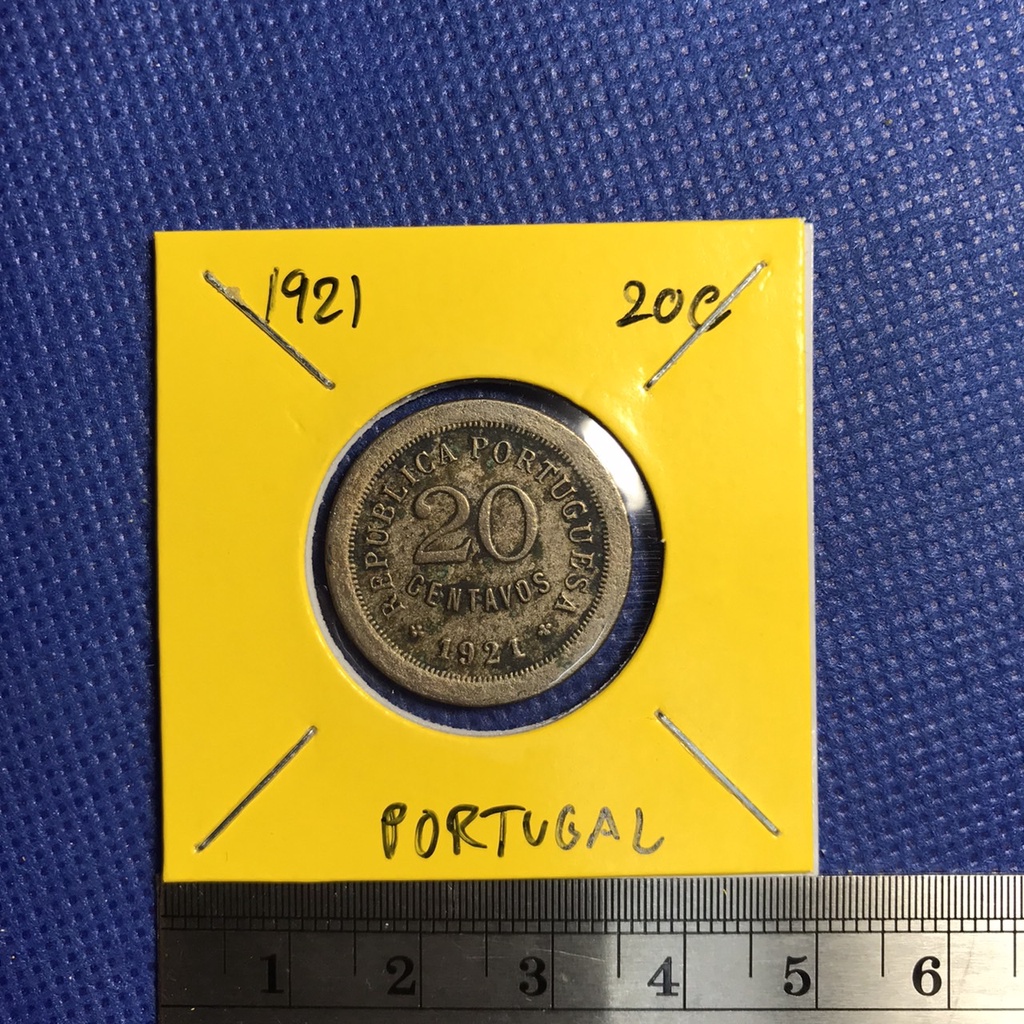 special-lot-no-60079-ปี1921-โปรตุเกส-20-centavos-เหรียญสะสม-เหรียญต่างประเทศ-เหรียญเก่า-หายาก-ราคาถูก