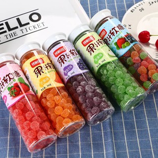 ภาพย่อรูปภาพสินค้าแรกของJelly เยลลี่รสผลไม้ แบบกระปุก ปริมาณ 200 กรัม ขนมว่าง อร่อย วิตามินรวม หลากหลายรสชาติให้เลือก พุดดี้ง เยลลี่