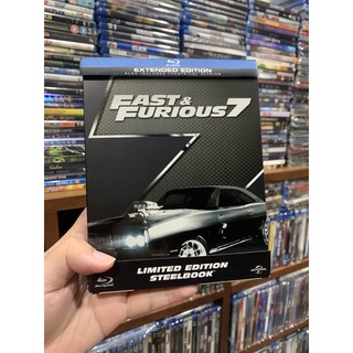 Blu-ray Steelbook แท้ เรื่อง Fast&amp;Furious 7 เสียงไทย บรรยายไทย #รับซื้อ Blu-ray แผ่น cd แท้