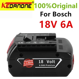 100%Original18V 6.0/8.0/10ah Rechargeable Lithium Ion Battery for Bosch 18V 6.0A Backup Battery Portable Replacement BAT