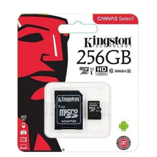 ภาพหน้าปกสินค้าKingston เมมโมรี่การ์ด Micro sd card Memory Card 256GB กล้อง / โทรศัพท์มือถือ ที่เกี่ยวข้อง