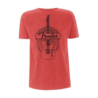 เสื้อยืดแขนสั้นลําลอง ผ้าฝ้าย พิมพ์ลาย Fender Electric Guitars Rock 3 Fender Epiphone Gibson แฟชั่นฤดูร้อน สําหรับผู้ชาย