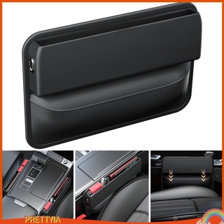 ภาพหน้าปกสินค้า[PRETTYIA] Car Leather Seat Gap Filler Front Seat Gap Catcher Storage Box for Cellphone ที่เกี่ยวข้อง