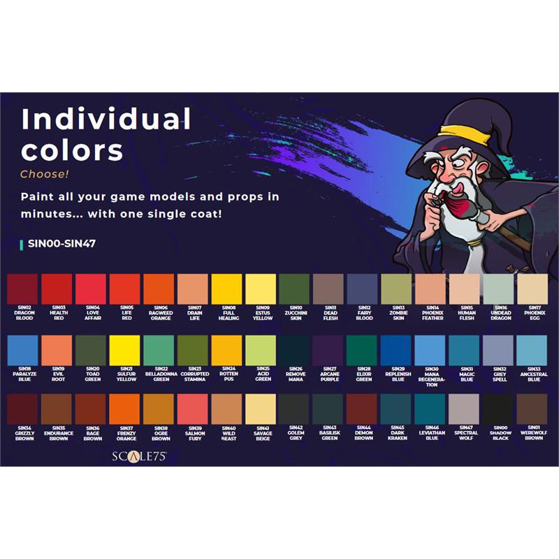 ชุดสี Scale 75 instant color สีทาแบบใส shade wash contrast ใช้ในงาน ...