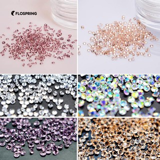 300pcs 1.2mm Rhinestone 3D ตกแต่งเล็บ DIY ผู้หญิงแต่งเล็บ Tool