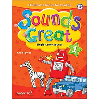 DKTODAY หนังสือ SOUNDS GREAT 1:CHILDRENS PHONICS READING WITH MP3 DOWNLOAD