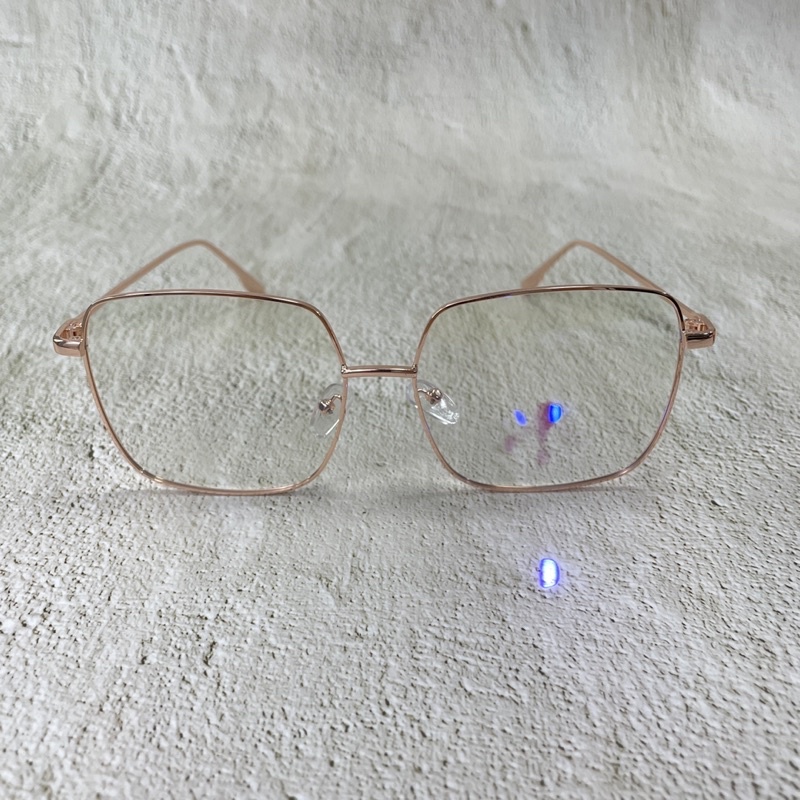 แว่นตาแฟชั่นสีrosegold-เปลี่ยนสีpink-กรองแสงสีฟ้าblue-block