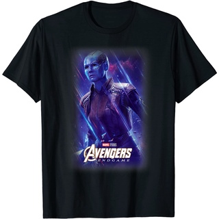 เสื้อยืด Marvel Avengers Endgame Nebula Galactic Poster T-Shirt Tops