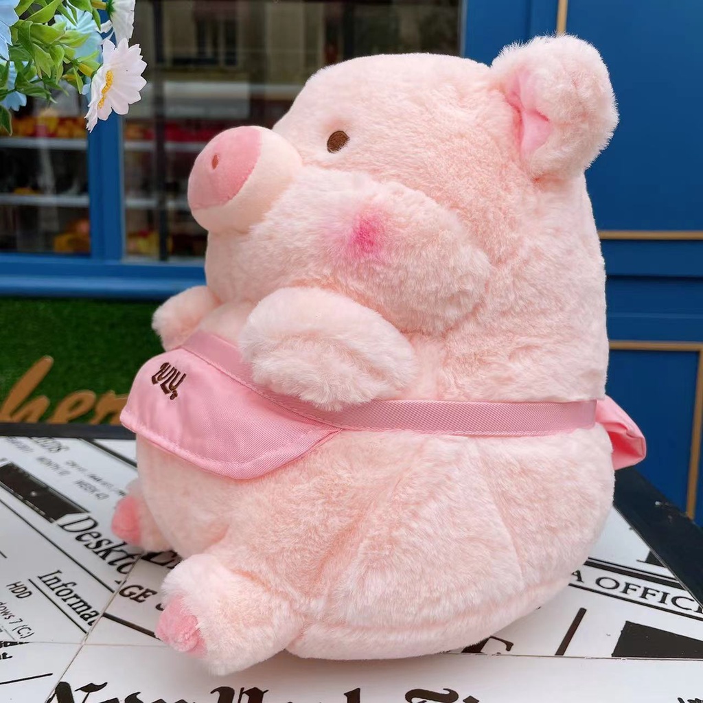 ภาพหน้าปกสินค้าLulu Pig Try Bedmaker ตุ๊กตาหมู ผ้ากํามะหยี่ขนนิ่ม ของขวัญวันเกิด สําหรับแฟนสาว 0807