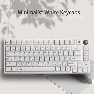 ภาพหน้าปกสินค้าปุ่มกดคีย์บอร์ด Keycap ขาว BOW Minimalist white 135 คีย์ XDA แบบมินิมอล สีขาว | Pbt Dye Sub | คีย์บอร์ดเชิงกล สําหรับคีย์บอร์ด ที่เกี่ยวข้อง