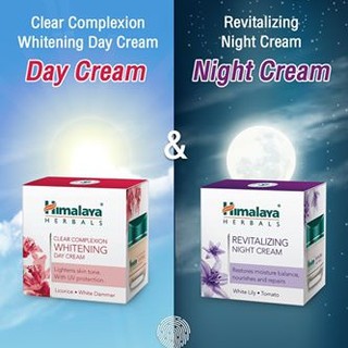 🔥หมดอายุปี2022 แท้100% ฉลากไทย Himalaya Whitening Day Cream &amp; Revitalizing Night Cream 50 ml. ขาวใส ฝ้า กระ จุดด่างดำ