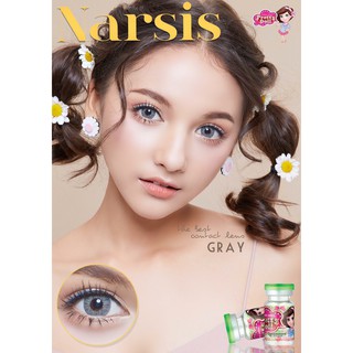 (COD) คอนแทคเลนส์ Contactlens สายฝ. รุ่น Narsis สายตา+ปกติ Prettydoll 0.00 ถึง - 6.00 เลนส์นิ่มใส่สบายตา แถมตลับ