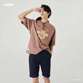 CATCHY x Kakao Friends เสื้อยืด โอเวอร์ไซส์ FRODO ลิขสิทธิ์แท้ พร้อมส่งจากไทย รอบอก 44,48 นิ้ว Cotton100% ผู้หญิง ผู้ชาย