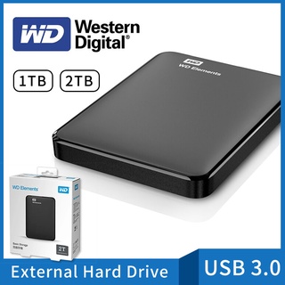 ภาพหน้าปกสินค้าส่งจากกรุงเทพ WD Elements External HardDisk 2 TB เอ็กซ์เทอนอล ฮาร์ดดิสก์ Harddisk HDD (2TB สีดำ) Portable Storage ที่เกี่ยวข้อง