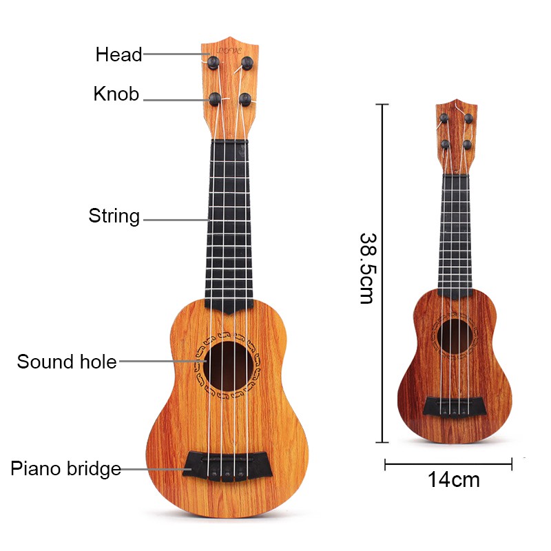 ukulele-กีต้าร์เด็ก-ดีดได้จริง-สีสันสวยงาม-มี-2-แบบให้เลือก-เสียงดีราคาประหยัด-กีต้าร์ของเล่น