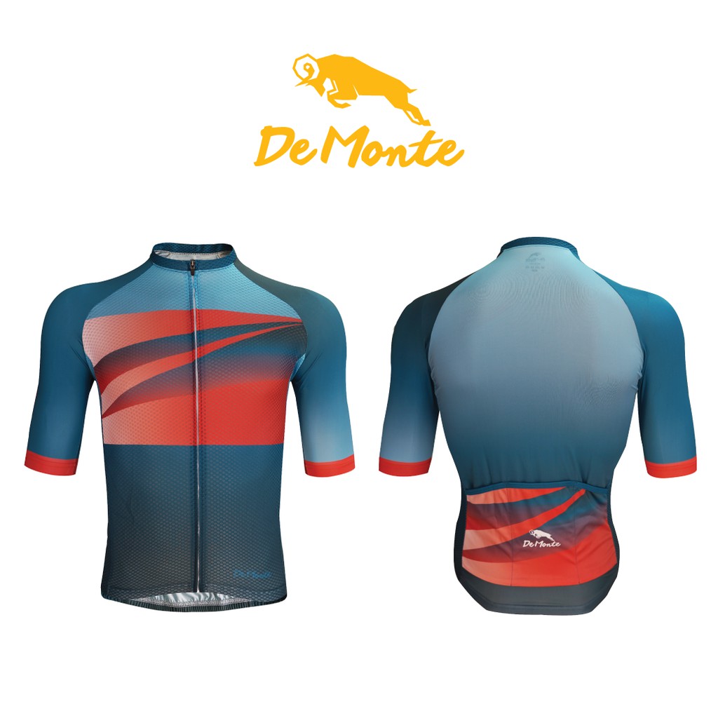 demonte-cycling-เสื้อจักรยานผู้ชาย-de065-สีฟ้า-เนื้อผ้า-drymax-pro