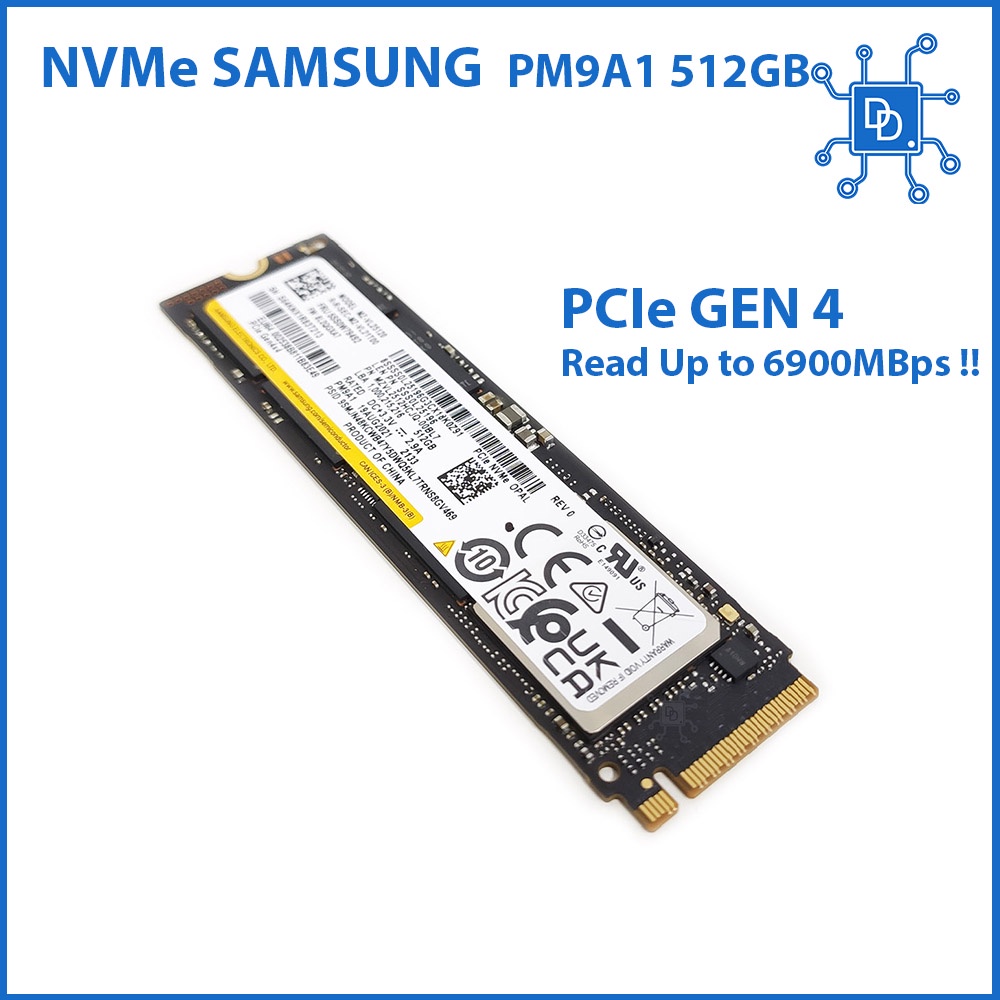 SAMSUNG SSD m.2 NVMe PCIe Gen4 PM9A1 512GB 980 Pro Shopee Thailand