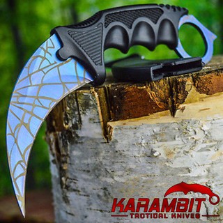 Karambit คารัมบิต มีดกรงเล็บเสือ Titanium ไทเทเนียม Knife มีดสั้น มีดปา มีดเดินป่า Knives มีดพก เบอร์ 23 C-6