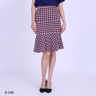 AMILA Skirt AM-S249 โคโม่ปริ้นท์   IGPU19-12