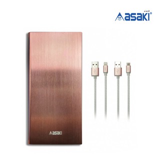 POWER BANK 10000 mAh ASAKI (A-B439) Rose Gold