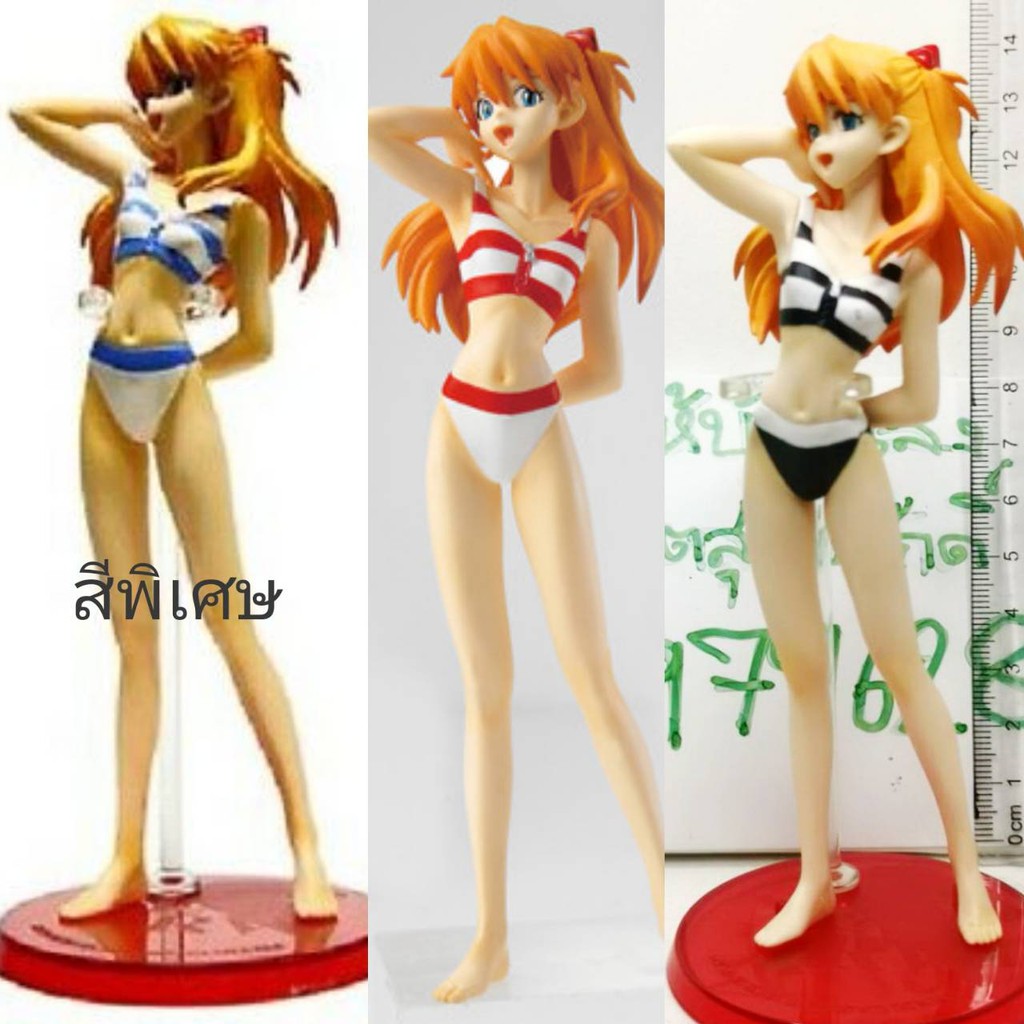 แท้-กาชาปอง-มือสองไม่มีกล่อง-ฐานแดง-bandai-evangelion-souryuu-asuka-langley-portraits-g-2-secret-swimsuit-ver